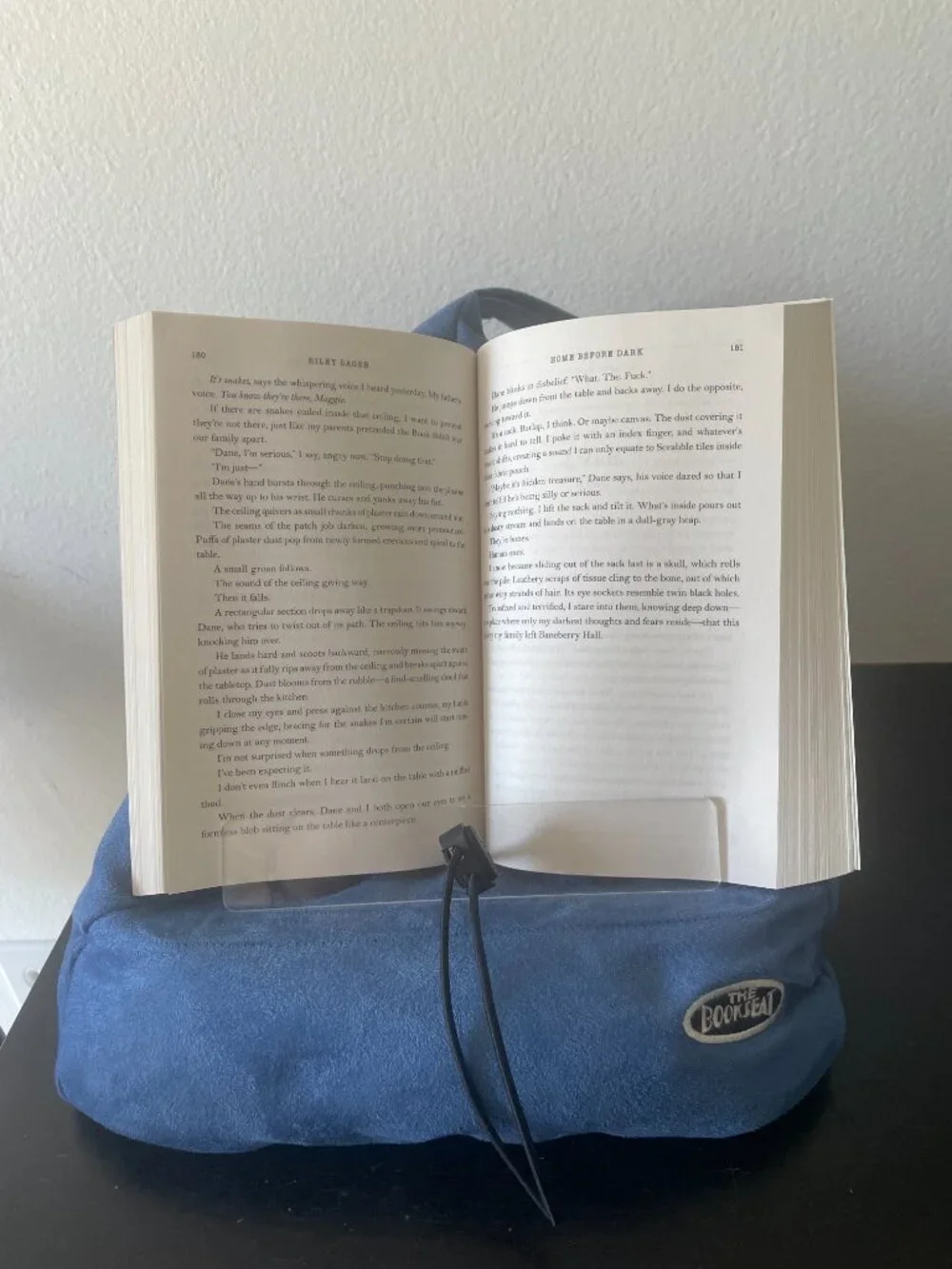Book/ Tablet Pillow/Cushion/Stand- Blue